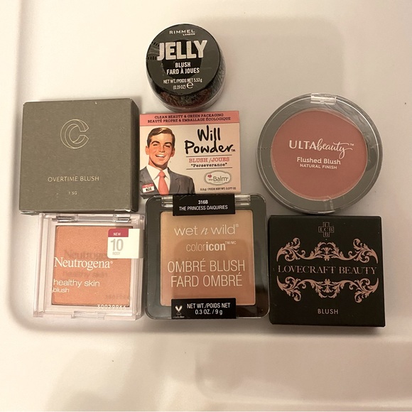 Lot of 7 Makeup Blush Bundle New!